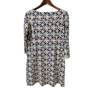 Jude Connally Jude Cloth Stretch Marlowe Tunic Shift Dress Geometric Large